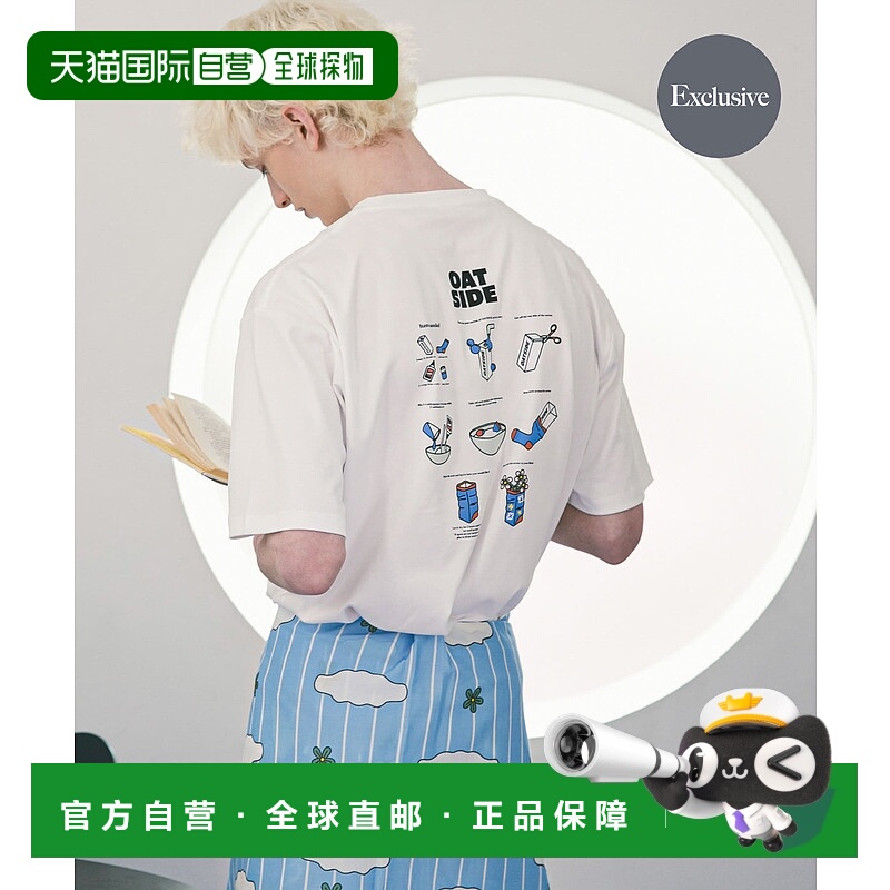 1h可退 日本直邮SENSE OF PLACE 男士OATSIDE联名印花短袖T恤  AA