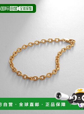 1h可退 日本直邮COCOSHNIK女士银色设计链条扁平椭圆链手链 GP 76