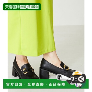 日本直邮Oriental Traffic 宽方头低跟乐福鞋 [31120 OR526BW0016