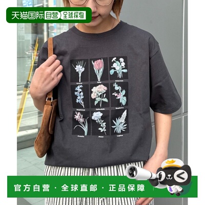 日本直邮CIAOPANIC TYPY 男女同款 花卉图鉴印花纯棉T恤 TYZ20614