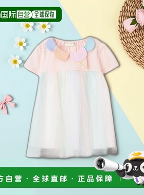 日本直邮日潮 Baby Cheer冰淇淋领薄纱短袖1552201条纹