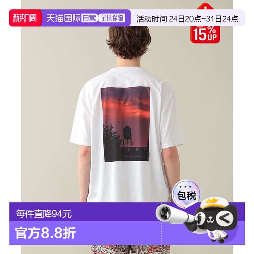 1h可退 日本直邮Pilgrim Surf+Supply 男士摄影印花T恤 360802376