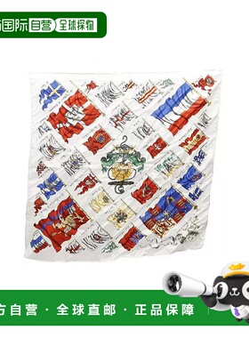 1h可退 日本直邮中古Hermes爱马仕女B级9新scarf围巾丝绸围巾/丝