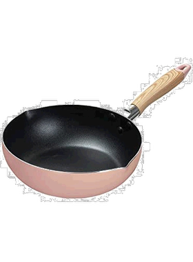【日本直邮】珍珠金属 氟素涂层电磁炉适用炒锅24cm 粉色  HB-666