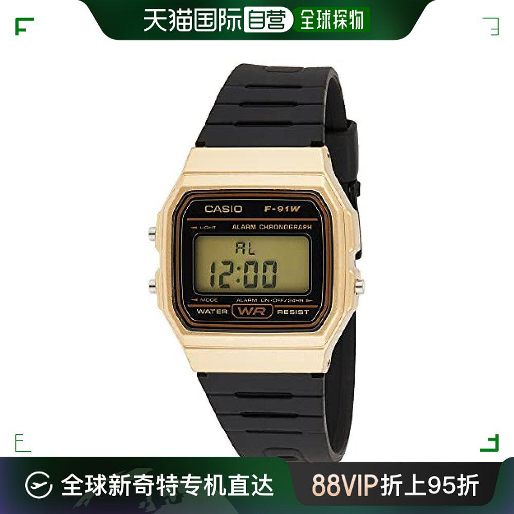 【日本直邮】casio卡西欧 时尚手表f-91wm 黑色