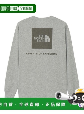 日本直邮The North Face 长袖后背方形徽标 T恤 (NT32442)
