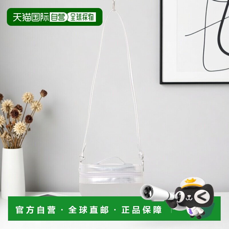 日本直邮apres les cours 儿童 双肩包 花朵装饰透明PVC风琴包 V3