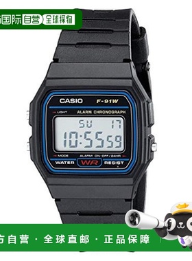 【日本直邮】CASIO卡西欧男士手表F-91W-1休闲经典标准数字手表
