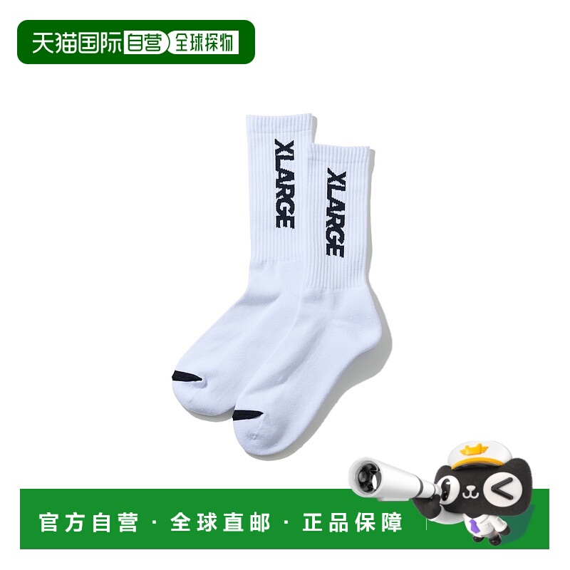 1h可退 日本直邮XLARGE 男女同款 标准LOGO提花袜 舒适棉质 10125