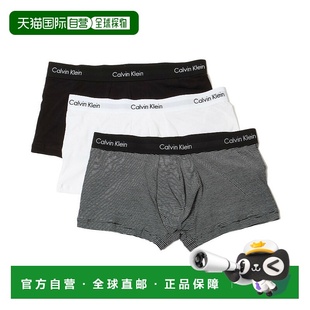 低腰平角内裤 三条装 棉质弹力面料U2664G Klein男士 日本直邮Calvin