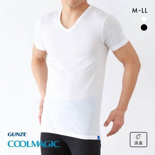 日本直邮Gunze/郡是 Cool Magic 男士V领T恤