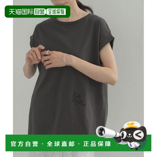 日本直邮URBAN RESEARCH DOORS 女装 刺绣logo纯棉T恤 DR26230201