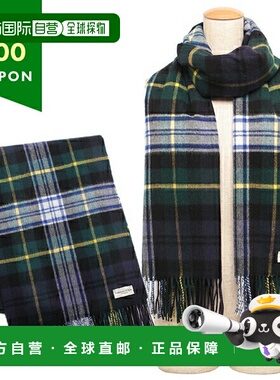 日本直邮Johnstons 围巾绿色多色女士 JOHNSTONS WA000056 KU0312