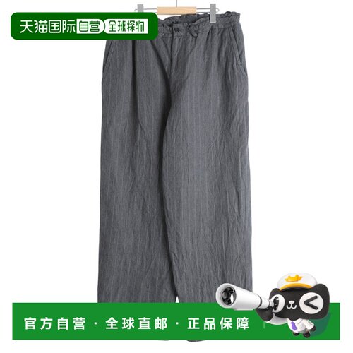 日本直邮PORTER CLASSIC细条纹亚麻棉质休闲裤 /PC-021-3904[COR]