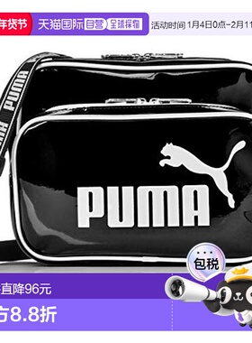 【日本直邮】PUMA彪马 迷你斜挎包 黑色/白色J20072单肩包