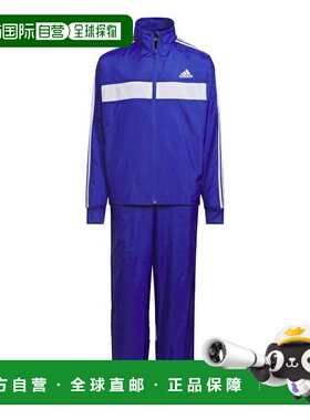 日本直邮 adidas 儿童Tiberio彩色拼接防风衣套装 [IK7386 IJM16]