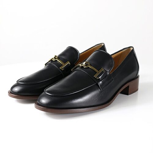 日本直邮TOD'S Bit Loafers XXW28K0HP50NF5 女士真皮双T字鞋