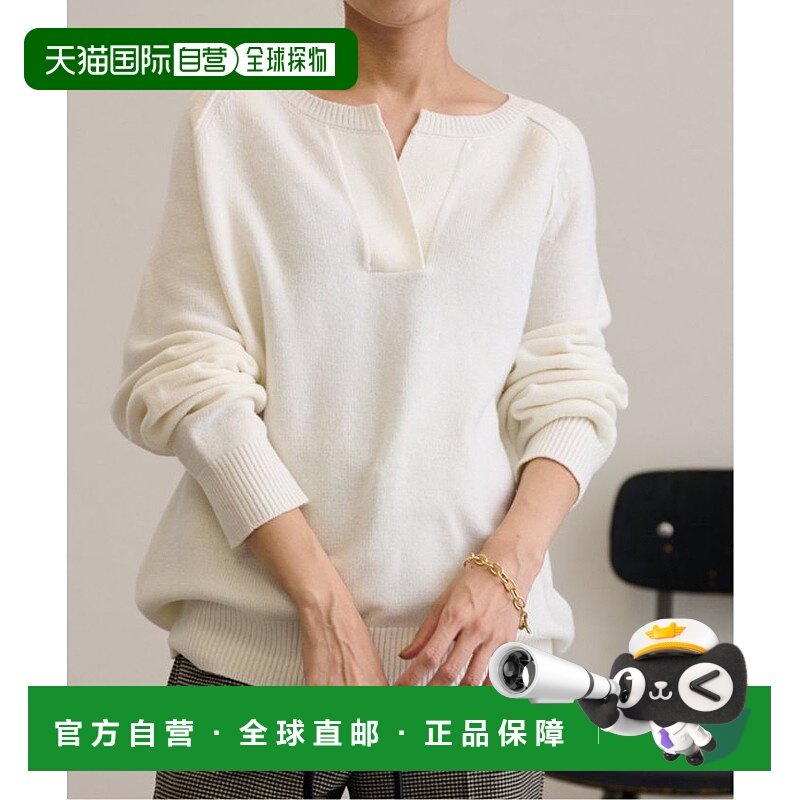 1h可退 日本直邮FRAMeWORK 女装 中针亨利领套头毛衣 弹性舒适 日