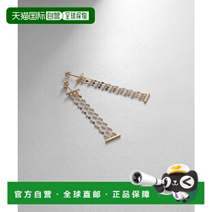 日潮跑腿COCOSHNIK 3 胯花环 交叉流苏耳线 00耳饰