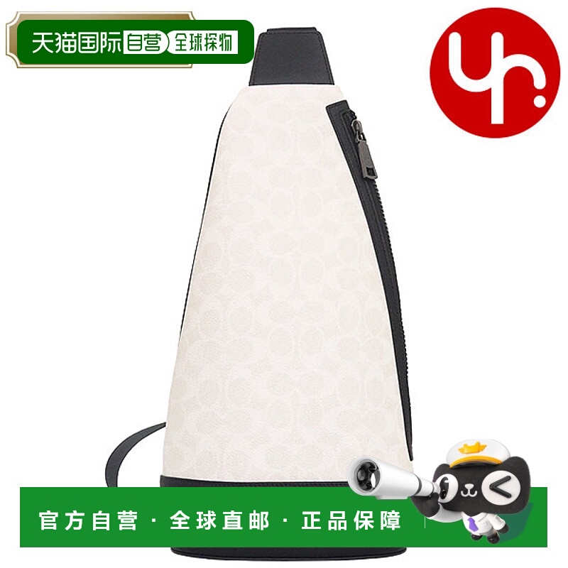 日本直邮Coach FCY801 单肩包搭配 Dominique 标志性涂层帆布和光