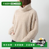 日本直邮MONCLER 899A 8G00005 GRENOBLE 女士泰迪绒高领套头卫衣