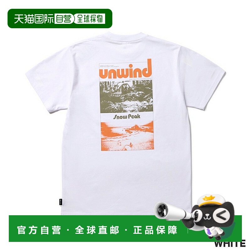 日本直邮SNOW PEAK UNWIND T 恤 Snow Peak Unwind 男女士 T 恤剪