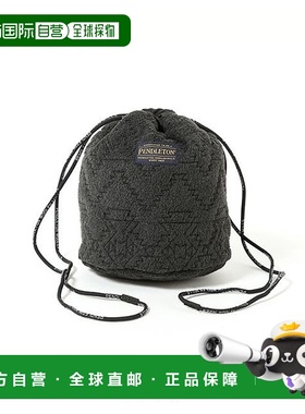 1h可退 日本直邮PENDLETON 女士Mountain Majesty图案抓绒抽绳包