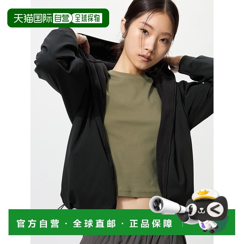 日潮跑腿UNIQLO优衣库 防风抓绒双面全拉链外套 479697