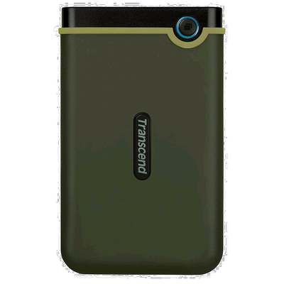 【日本直邮】创见 USB3.0 2.5英寸薄HDD1TB M3系列军绿 TS1TSJ25M