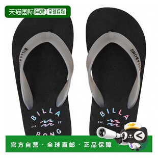 日本直邮Billabong ONE TIME THONGS儿童沙滩凉鞋 [BE015904] 炭