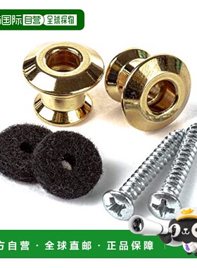 【日本直邮】邓禄普 电吉他背带钉 套组 金色2PSLS034G