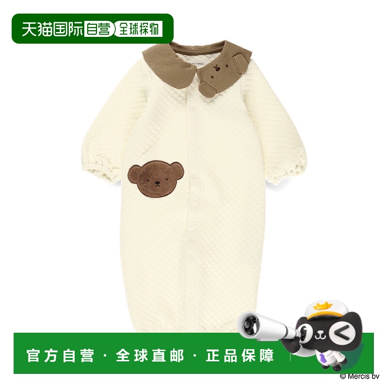 1h可退 日本直邮BRANSHES 婴儿2WAY连体衣 接结quilting工艺 半拉