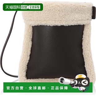 【日本直邮】Legato Largo迷你单肩包 可翻转仿羊毛LG-X0091 DBR