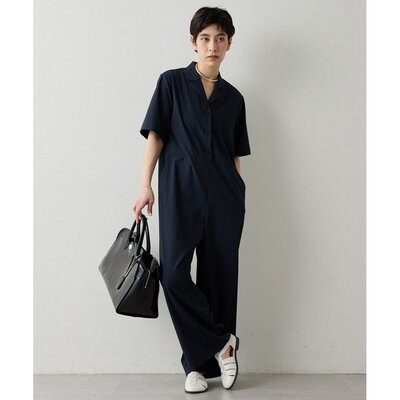 日本直邮THE PAUSE 女装 条纹工装连体裤 WGP1061309A0001