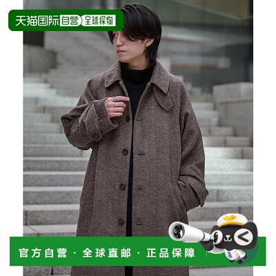 1h可退 日本直邮epnok 男女同款 格纹长款外套 立领2WAY设计 4901