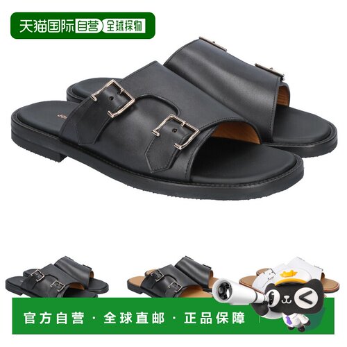 日本直邮John Lobb 男鞋凉鞋皮质拖鞋双扣BEACON A6167ULE1R A618