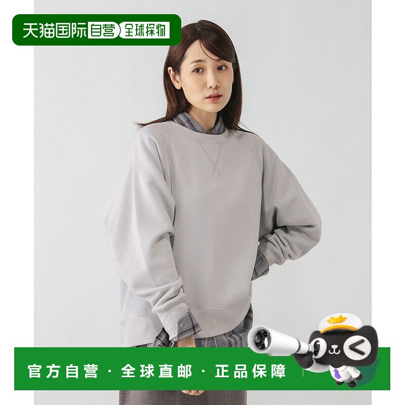 1h可退 日本直邮GLOBAL WORK 女装 柔软加绒半高领连帽衫 春季宽