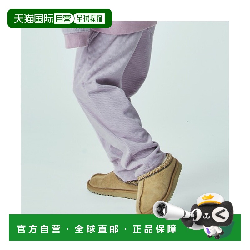 1h可退 日本直邮Smoothy 儿童全棉灯芯绒裤 宽松舒适高腰松紧 34P