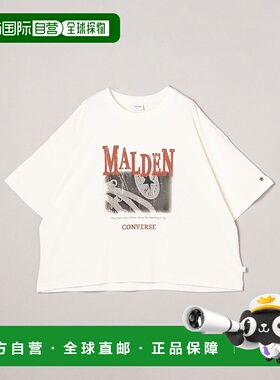 日本直邮CONVERSE 匡威印花T恤[CO3322EW014900] 半袖