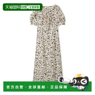 日本直邮SNIDEL 女装 半袖印花连衣裙 胸前蝴蝶结【付后1h可退】