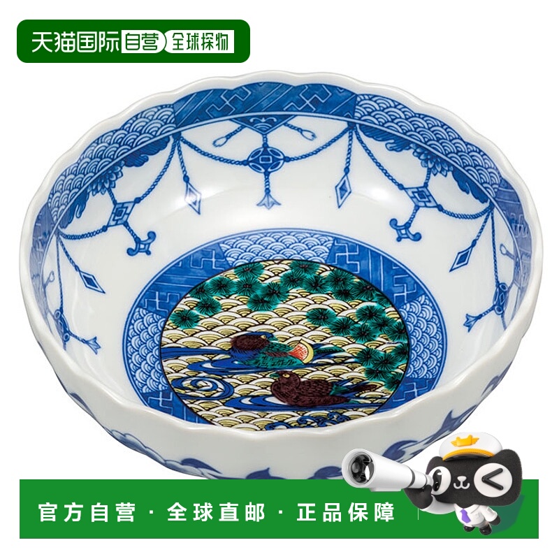自营 九谷烧日式6.5号钵 碗汤碗陶瓷吉田屋和风家用餐具单只