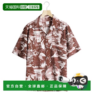 1h可退 日本直邮ANATOMICA 男士夏威夷风景印花开襟衬衫 53060109