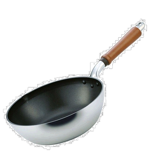 【日本直邮】北陆铝 深型平底锅 炒锅24cm铁氟龙注塑加工 煤气灶