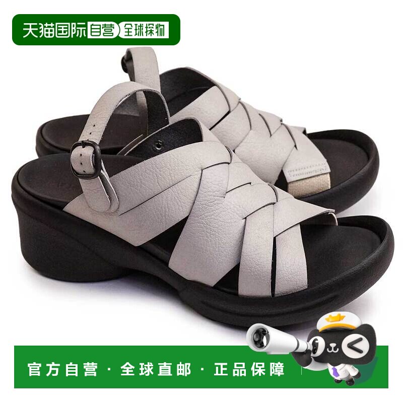 日本直邮Regetta 凉鞋女士 R2688 编织带坡跟鞋底舒适厚底 Re get