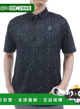 【日本直邮】普利司通男士复古短袖纽扣衬衫 EGM07A 黑色