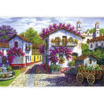 自营｜YANOMAN1000片拼图游戏亚瑟扎拉加阿图罗殖民镇50x75艺术