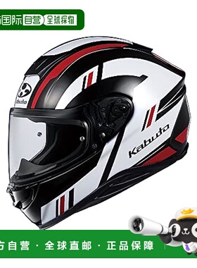 【日本直邮】Ogk Kabuto 全盔 轻量舒适AEROBLADE6 DYNA  XL黑/白