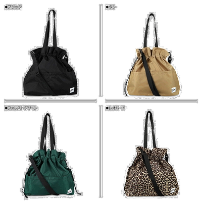 日本直邮Drifter 单肩托特包男女斜挎SQUEEZE SACK 绿豹黑DFV1670