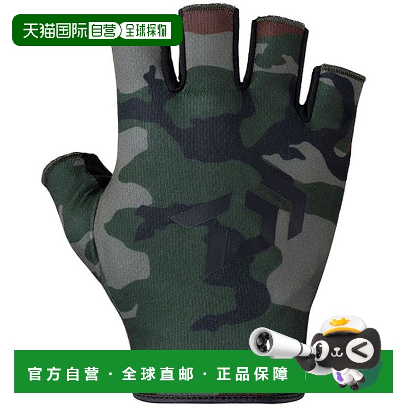 【日本直邮】Daiwa达亿瓦 速干手套/无指DG-6523绿迷彩L 8302208