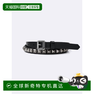 皮革铆钉腰带 BLACK 日潮跑腿GU极优 358676 MEN